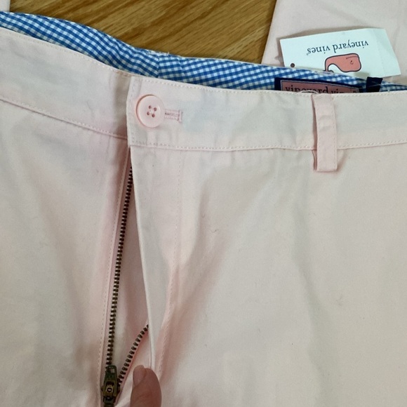 NWT Vineyard Vines Breaker Pant Men’s Conch 38X30 slim fit Golf Preppy PINK - Picture 2 of 12